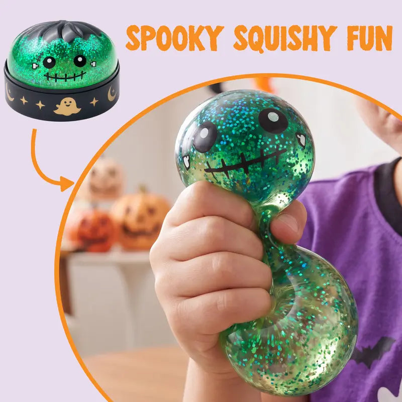 Spooky Pumpkin Dumpling Stress Relief Toy with Steamer Box | 2 Pack per Set