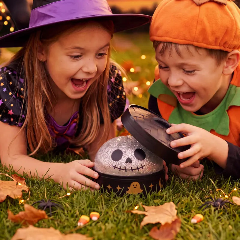 Spooky Pumpkin Dumpling Stress Relief Toy with Steamer Box | 2 Pack per Set
