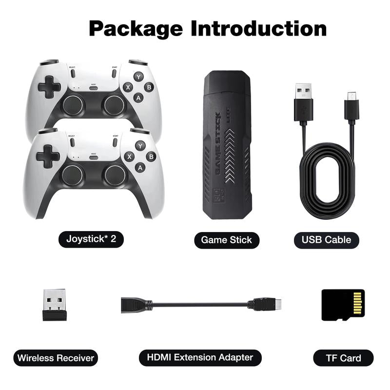 Tenlify - Nostalgia Stick Game Wireless Retro Game Console Upgrade Dual 2.4G Wireless Two Controllers