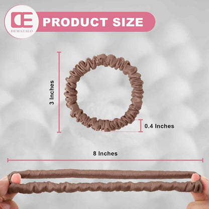 100% Mulberry Silk Scrunchies Set – Zero Damage & Anti-Frizz Hair Ties | Buy 1 Get 1 Free