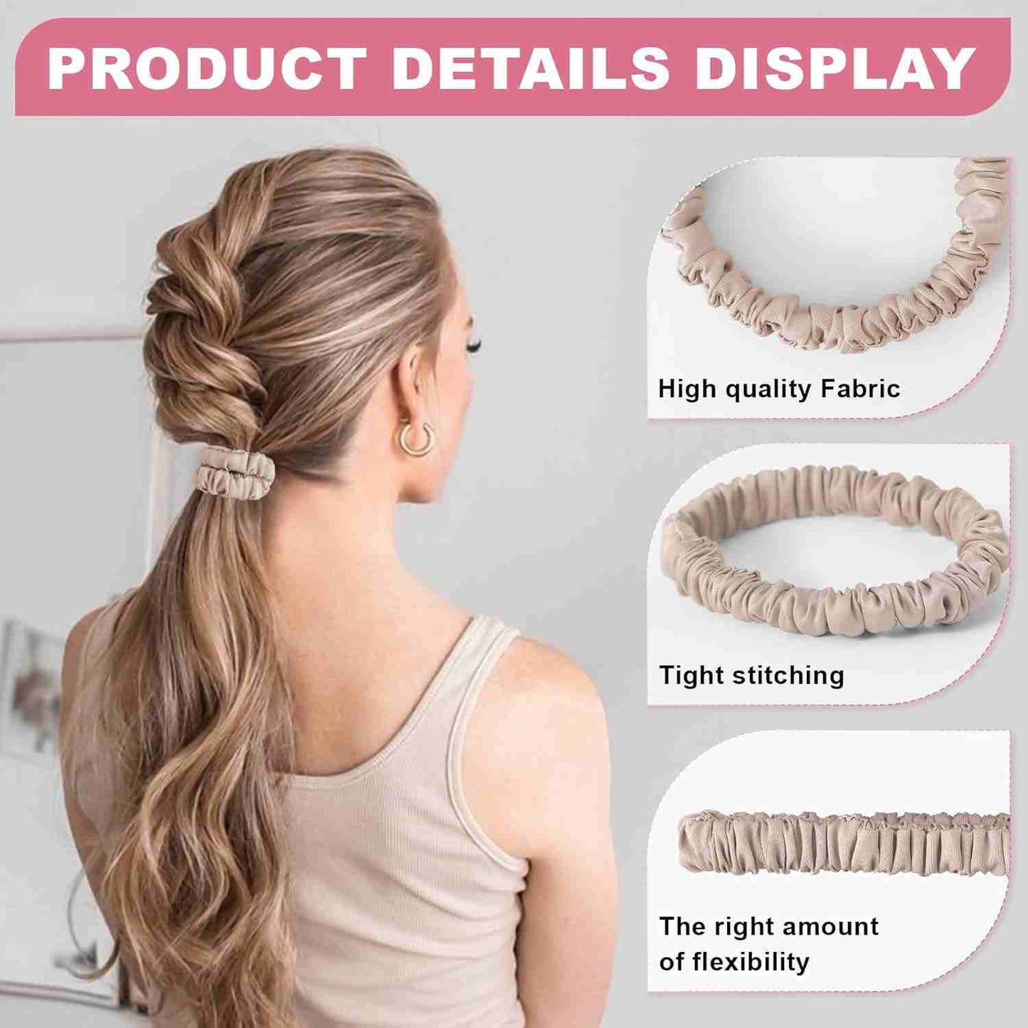 100% Mulberry Silk Scrunchies Set – Zero Damage & Anti-Frizz Hair Ties | Buy 1 Get 1 Free