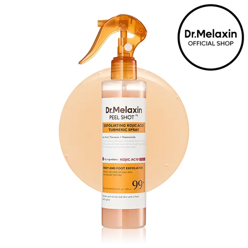 Spray & Smooth Kojic Acid Turmeric Exfoliator for Body KP Bumps & Dark Spots