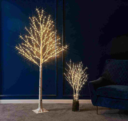 Lighted Birch Twig Tree – Warm Ambient Fairy Glow for Home & Holiday Decor