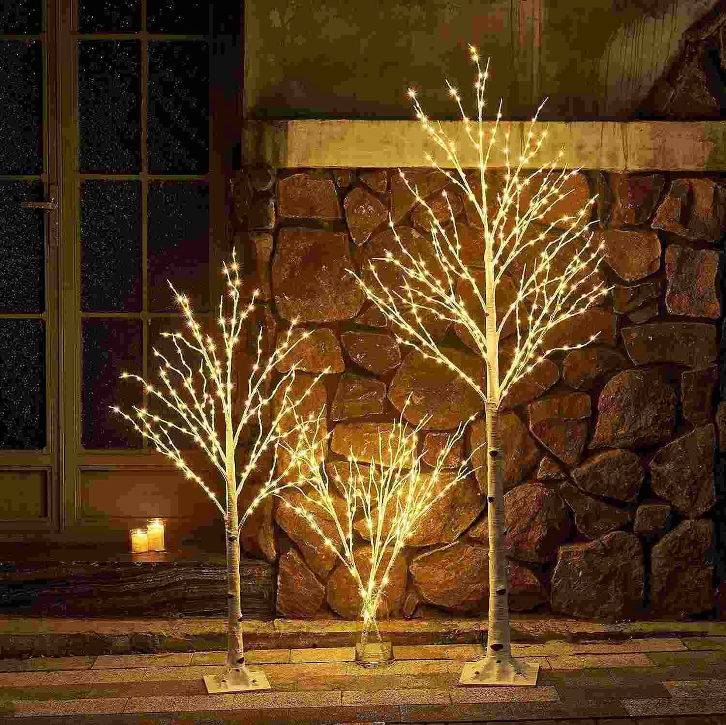 Lighted Birch Twig Tree – Warm Ambient Fairy Glow for Home & Holiday Decor