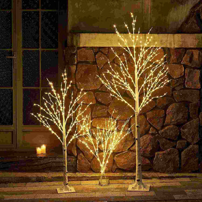 Lighted Birch Twig Tree – Warm Ambient Fairy Glow for Home & Holiday Decor