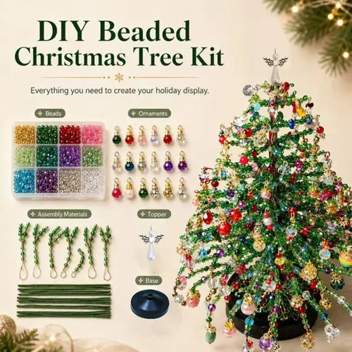 DIY Crystal Beaded Christmas Tree Kit – Craft Your Own Sparkling Holiday Magic | Buy 1 Get 1 Free