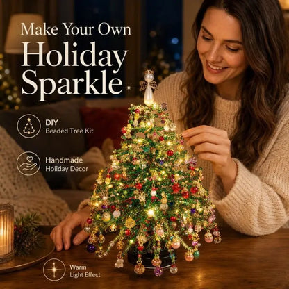 DIY Crystal Beaded Christmas Tree Kit – Craft Your Own Sparkling Holiday Magic | Buy 1 Get 1 Free