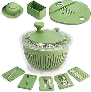 Multi-Function Salad Spinner & Vegetable Slicer Set