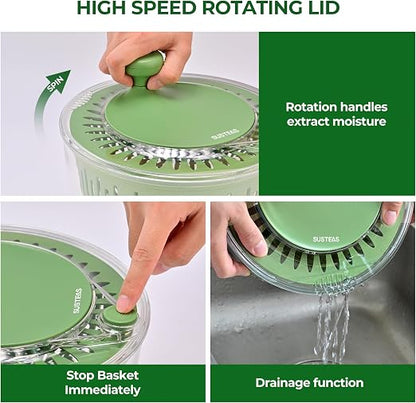 Multi-Function Salad Spinner & Vegetable Slicer Set