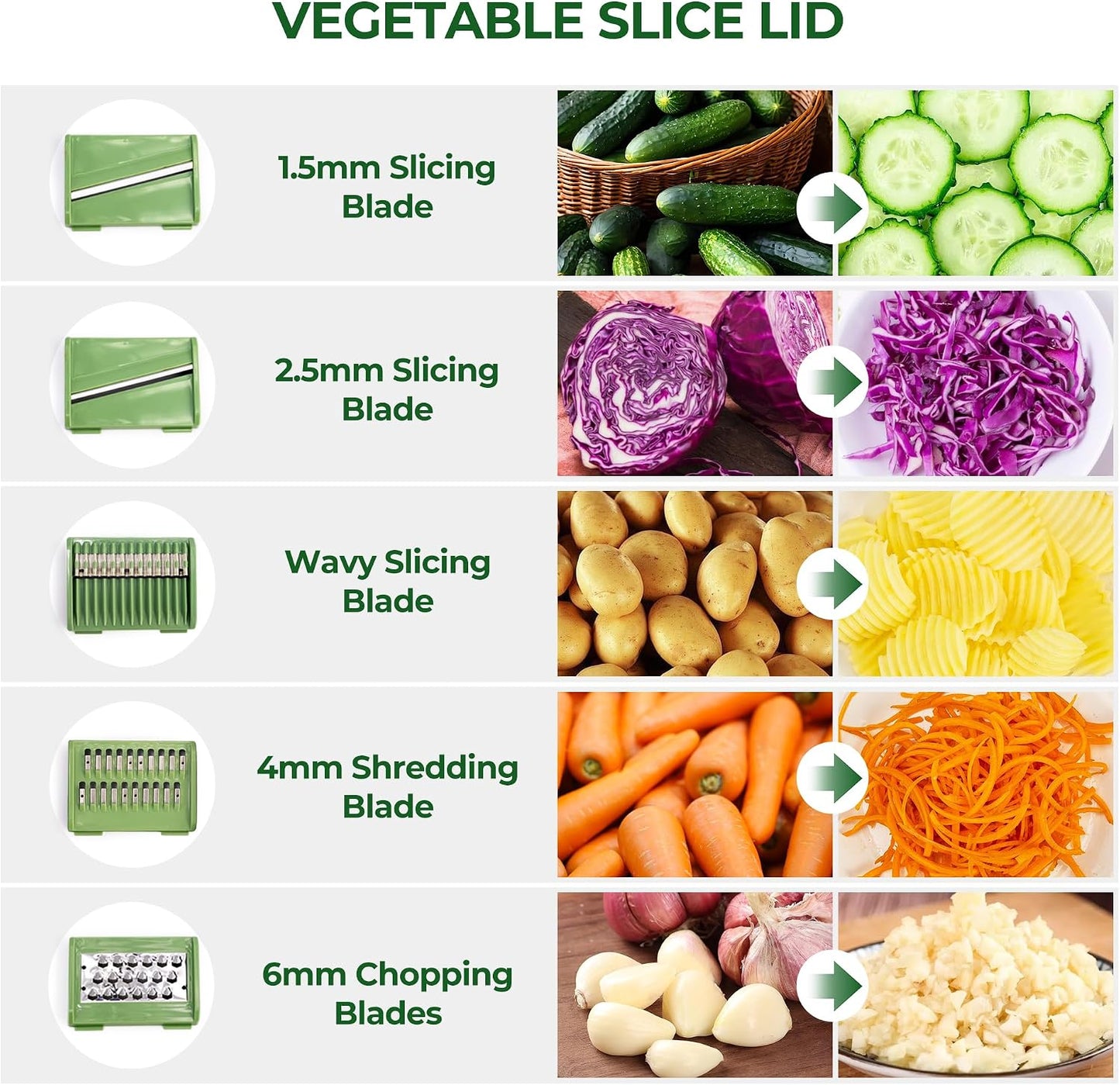 Multi-Function Salad Spinner & Vegetable Slicer Set