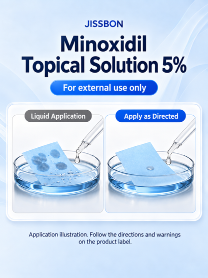 JISSBON topical solution application illustration — English image