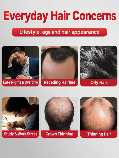 Everyday hair concerns — source illustration translated into English