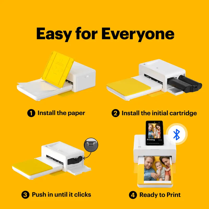 KODAK Dock Plus 4×6 Photo Printer – Bluetooth & 50-Sheet Bundle – original image 4