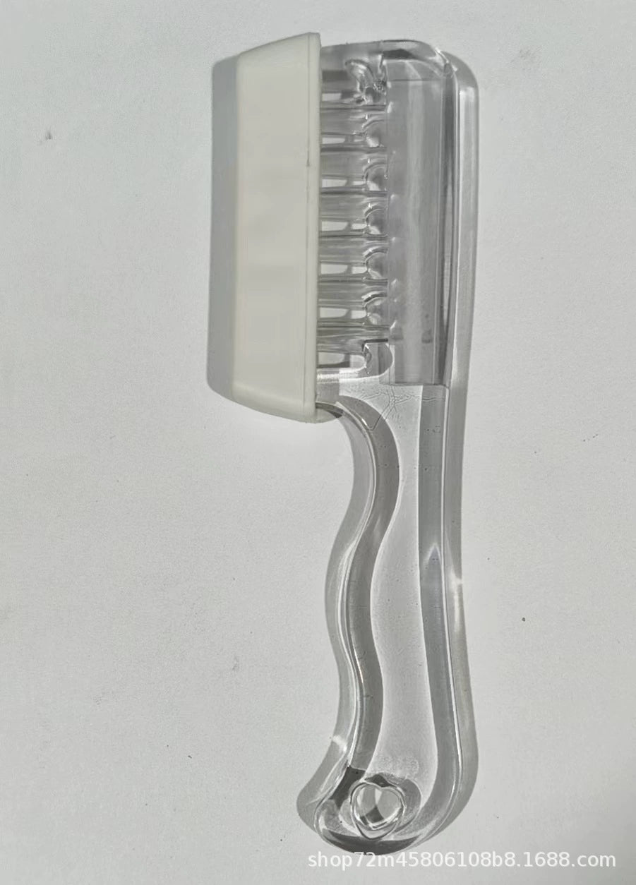 Clear White applicator comb with protective cover