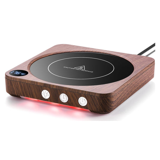 Digital Mug Warmer with Timer – Wood Finish original product photo