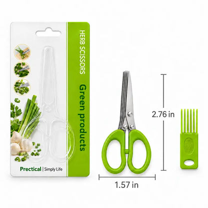 Five-Blade Herb Scissors - Two Short-Size Pairs original product photo 1
