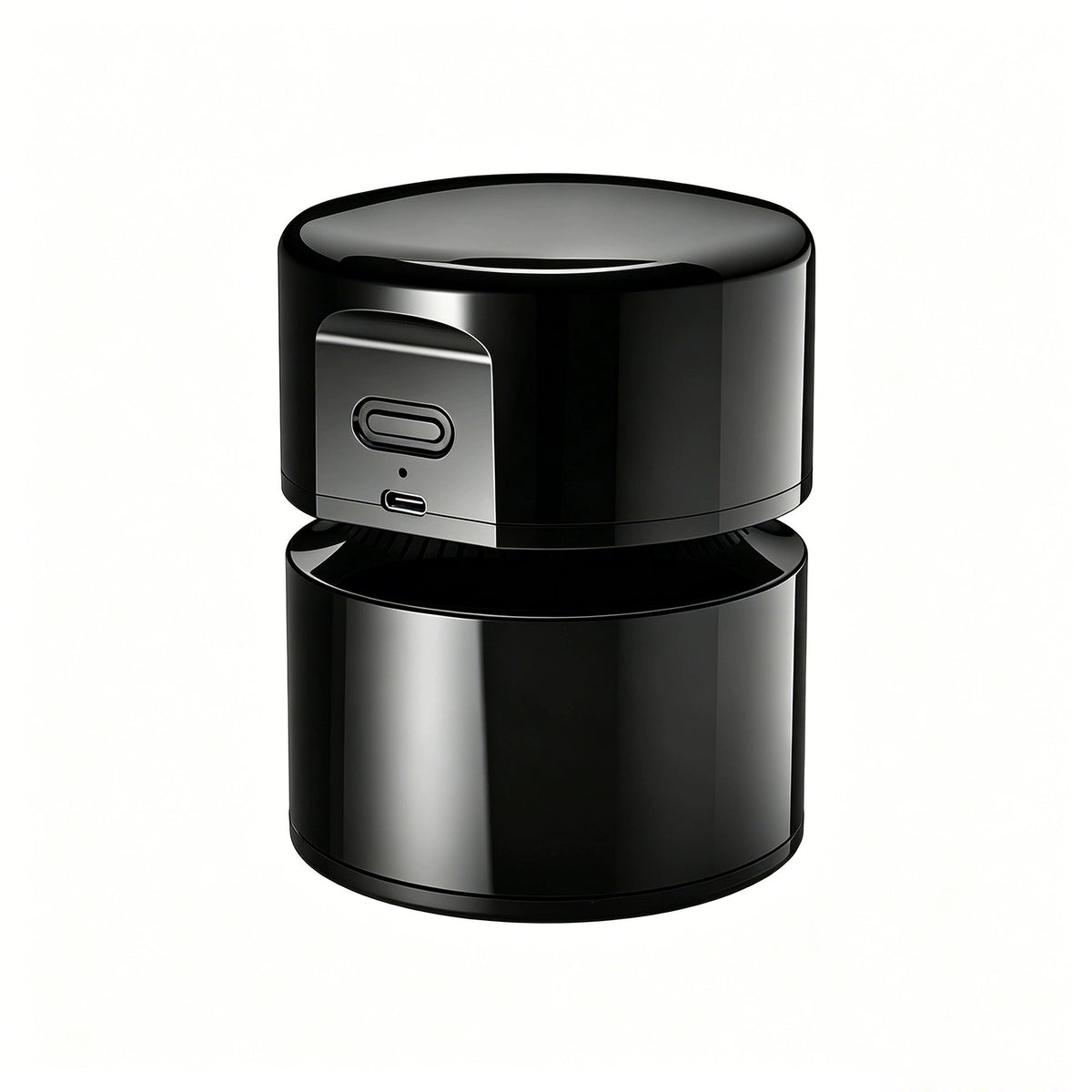Black mini desktop vacuum