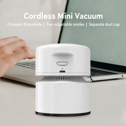 Two-mode cordless vacuum with separate dust cup