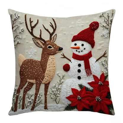 Christmas Throw Pillow Covers – Four-Piece Set – product view