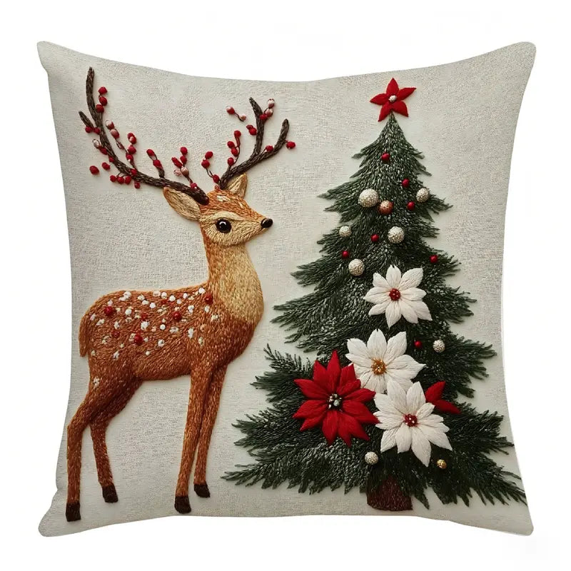 Christmas Throw Pillow Covers – Four-Piece Set – product view