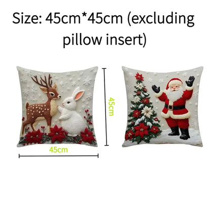 Christmas Throw Pillow Covers – Four-Piece Set – product view