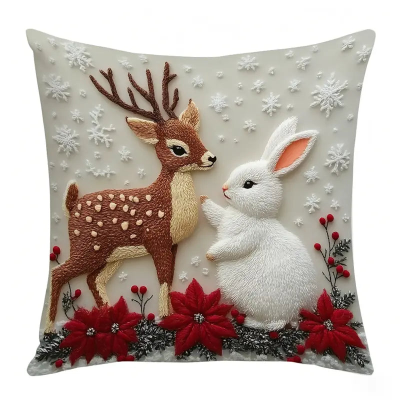 Christmas Throw Pillow Covers – Four-Piece Set – product view