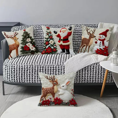 Christmas Throw Pillow Covers – Four-Piece Set – product view