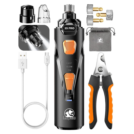 Quiet LED Dog Nail Grinder Kit – Black original product photo