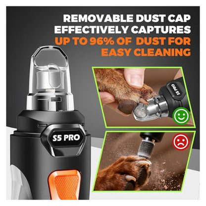 Quiet LED Dog Nail Grinder Kit – Black original product photo