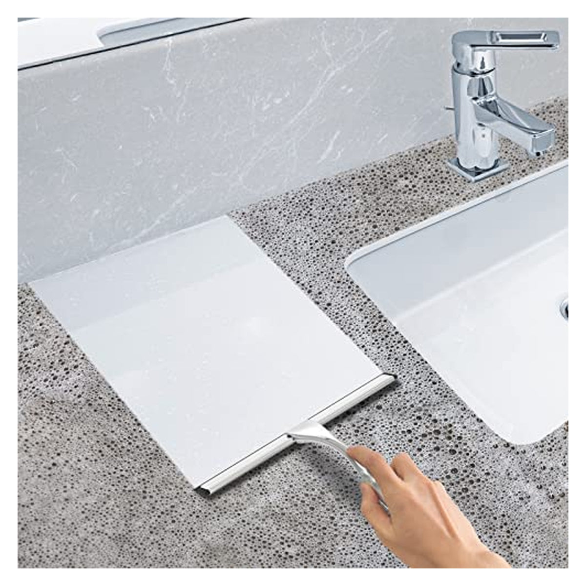 Stainless Steel Shower Squeegee with Two Hooks original product photo