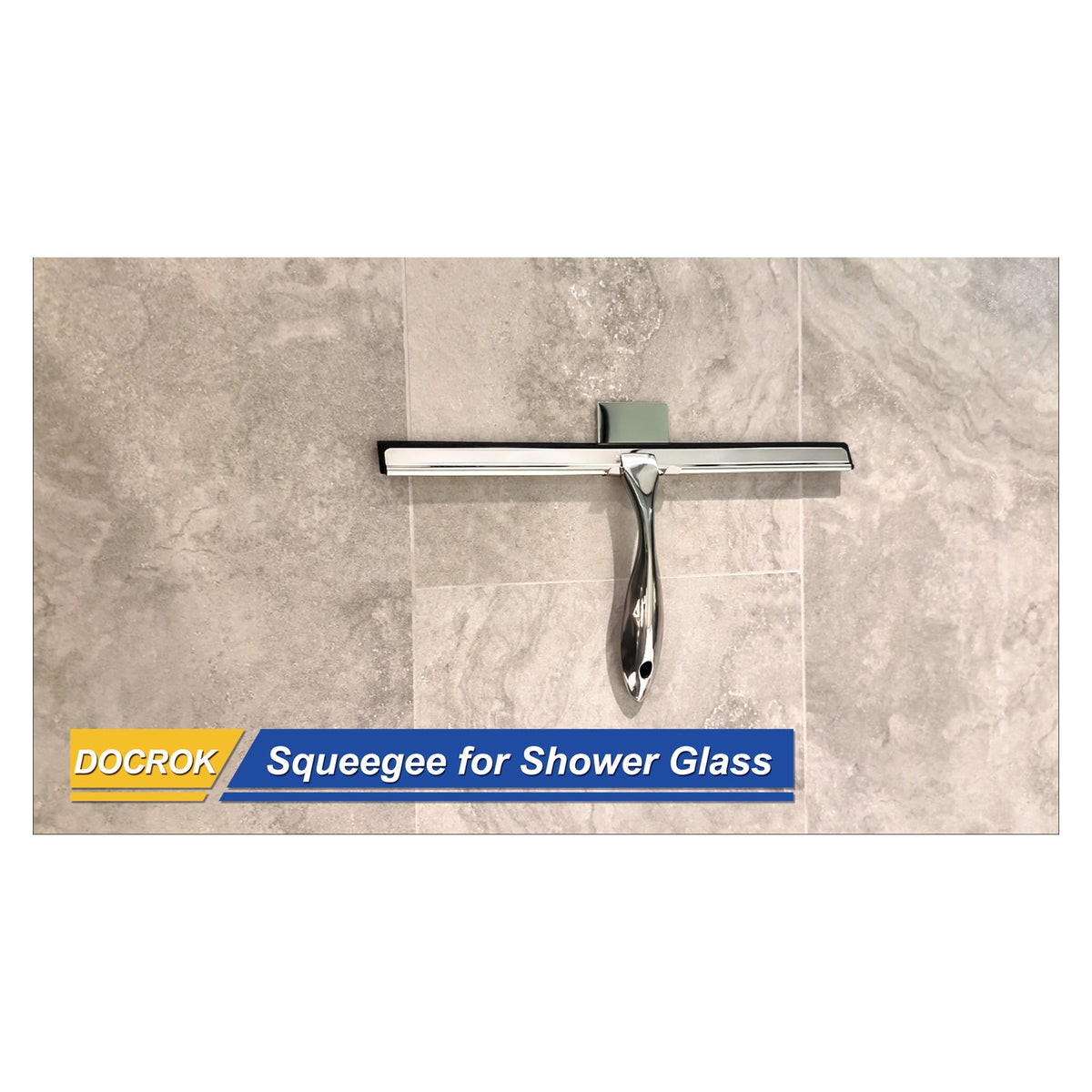 Stainless Steel Shower Squeegee with Two Hooks original product photo