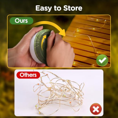 OGERY Rechargeable Camping String Light – Green source view 3