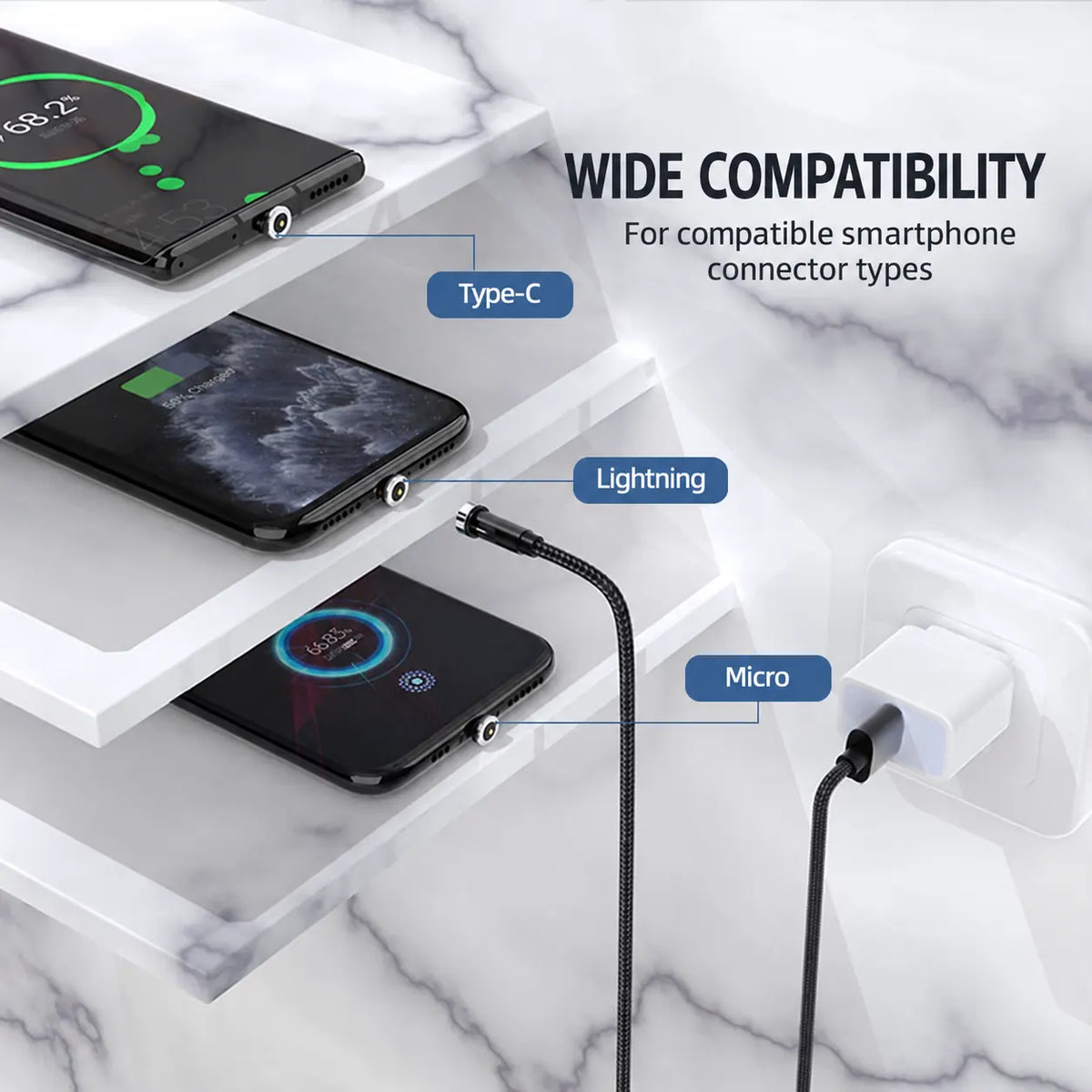 Rotating magnetic cable and included connector tips – source view 4