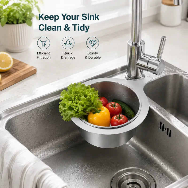 Hanging Sink Strainer Baskets - Two-Piece Set original product photo 7