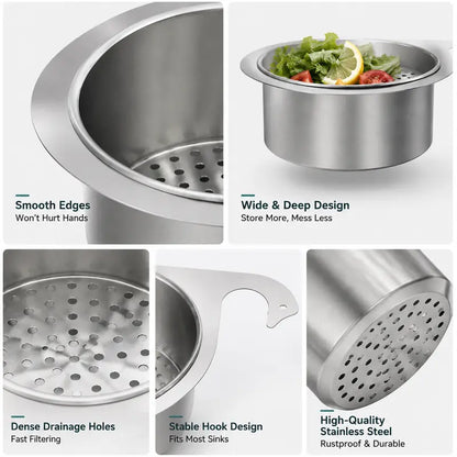 Hanging Sink Strainer Baskets - Two-Piece Set original product photo 6