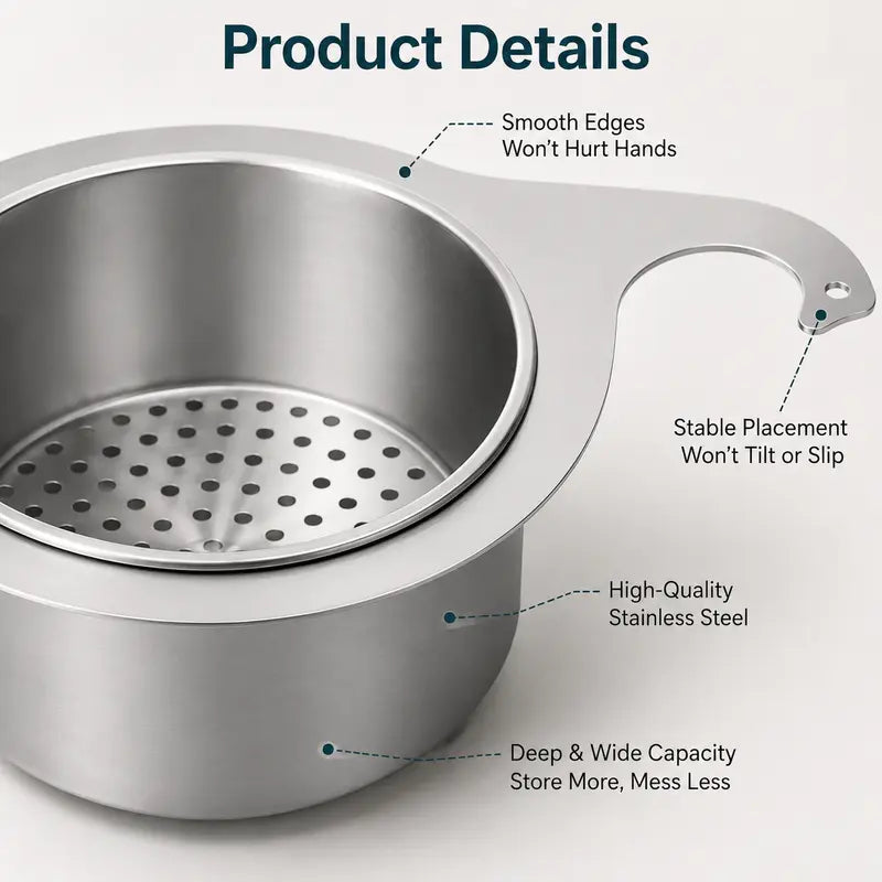 Hanging Sink Strainer Baskets - Two-Piece Set original product photo 4