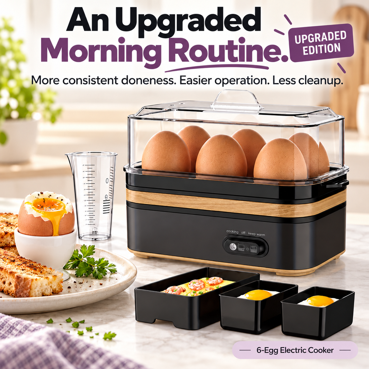 Upgraded edition: three improvements for your morning
