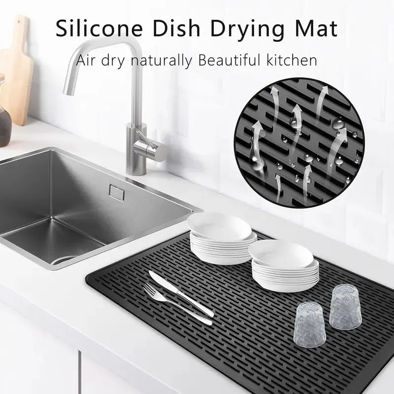 Silicone Stove Top Cover Mats – 28 × 20 in Matching Duo – product view