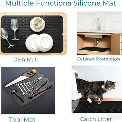 Silicone Stove Top Cover Mats – 28 × 20 in Matching Duo – product view