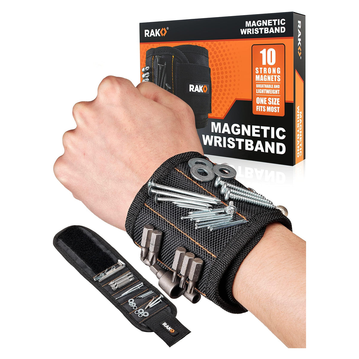 Magnetic Wristbands for Screws and Drill Bits – Two-Pack original product photo