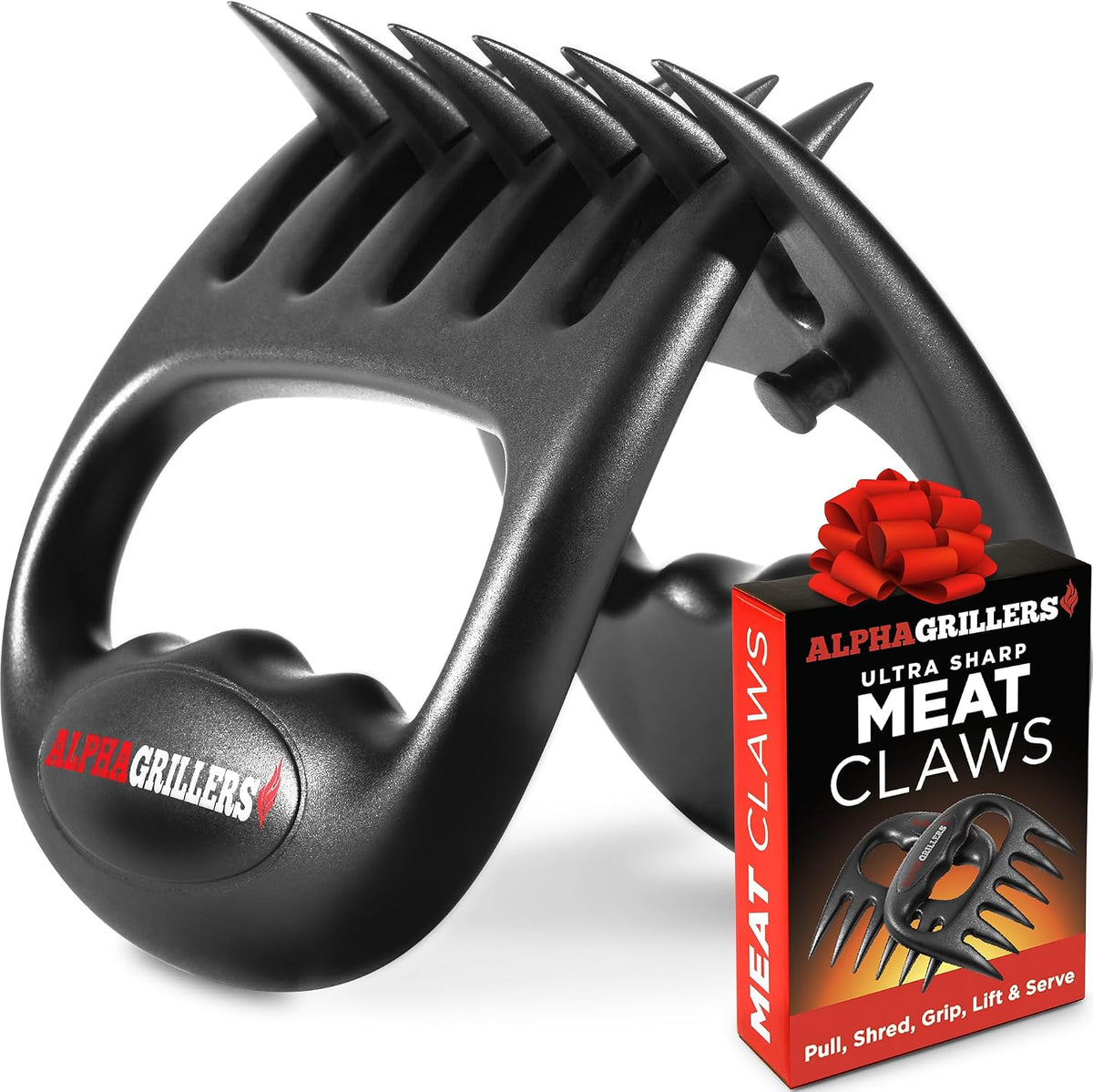Two Pairs — Alpha Grillers Meat Shredder Claws BBQ Smoker, Stocking Stuffers for Men