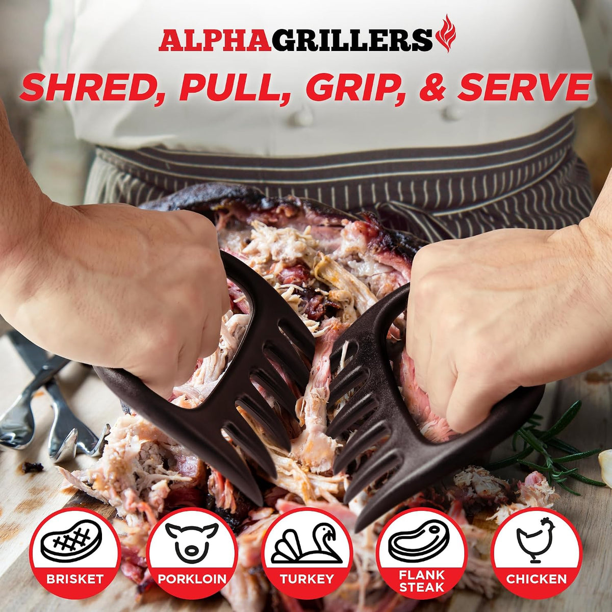 Alpha Grillers Meat Shredder Claws BBQ Smoker, Stocking Stuffers for Men — source gallery
