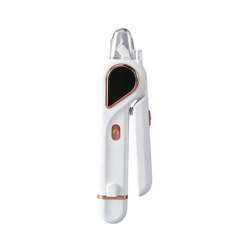 White pet nail clipper and grinder
