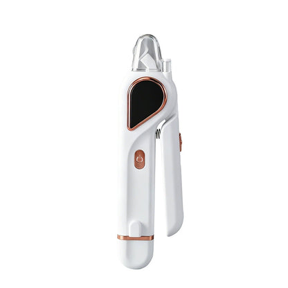 White pet nail clipper and grinder