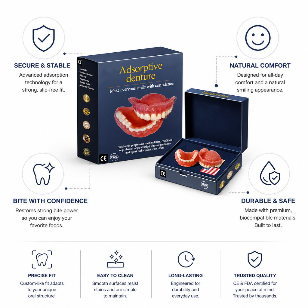 Custom-fit adult denture product view 6