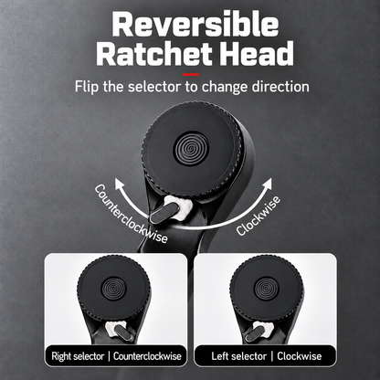 Reversible ratchet selector