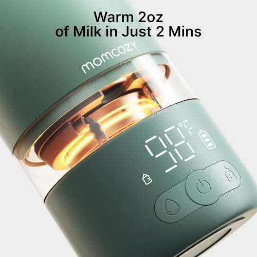 Momcozy Portable Milk & Water Warmer – 17oz – Green Gradient source view 4