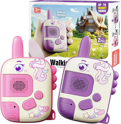 Pink two-piece kids walkie talkie set