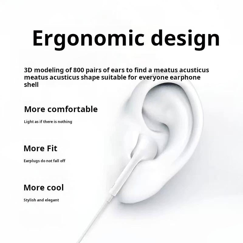 Halfsun Wired Earphones with Microphone – Matching Duo – source product view
