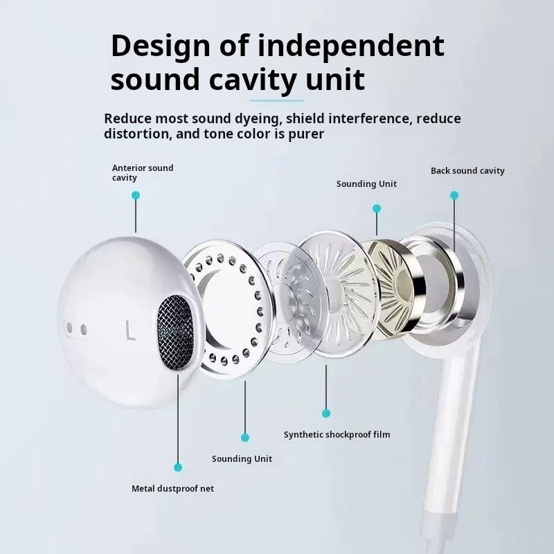 Halfsun Wired Earphones with Microphone – Matching Duo – source product view